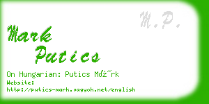 mark putics business card